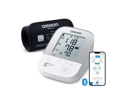 OMRON X4 Smart moniteur de tension artérielle Bluetooth– Tensiomètre bras, validé cliniquement, avec détection des pulsation cardiaques irrégulières, mémoire 2 utilisateur 60 mesures