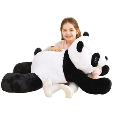 IKASA Peluche Panda 78cm Géant Animal Jouet,Grand Gros Panda Mignon Animaux XXL XL Peluche de Grande Taille,Cadeaux pour Les Enfants