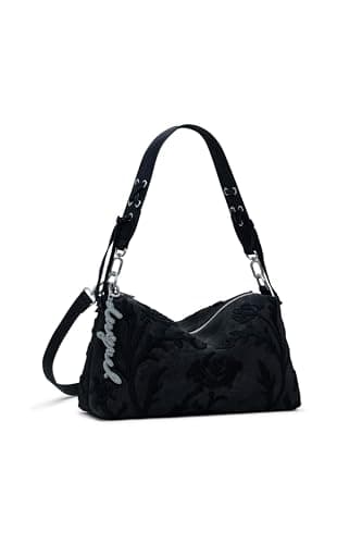 Desigual sac à main sac à épaule bandoulière Bergamo Floral Shoulder Bag Black noir