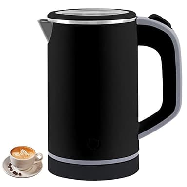 Bouilloire de Voyage Petite 800 ml - Cuisson Rapide 5 Minutes, Mini Portable Camping, Silencieuse en Acier Inoxydable