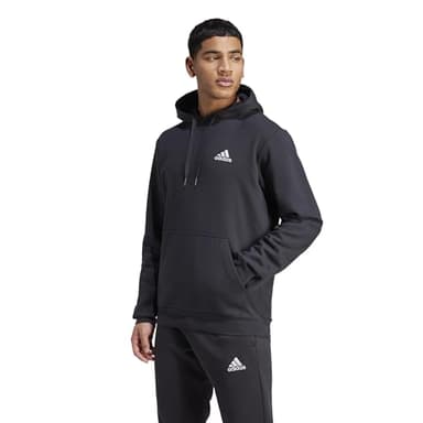 adidas Homme Essentials Fleece Hoodie, Black / White, M