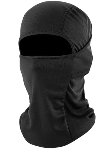 fuinloth Cagoule Moto Balaclava，Bike Masque de Ski Mask Running Protection UV et Vent pour Homme/Femme Noir