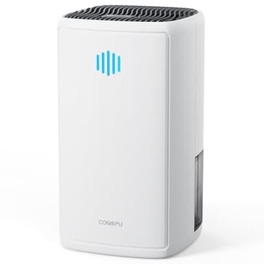 CONOPU Deshumidificateur d Air 1100 ml, Déshumidificateur pour Maison 20 m², Dégivrage Automatique, Arrêt Automatique, 1 kWh/Jour, Portable, Déshumidificateurs pour Chambre