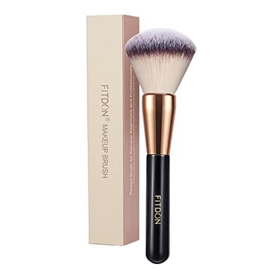 FITDON Pinceau de maquillage Poudre - Professionnel Kabuki Pinceaux pour le visage - Parfait Pour couverture minérale Poudre bronzante Fond de teint Blush Buffing