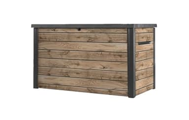 Keter Coffre de jardin Signature 870L - Aspect bois Douglas