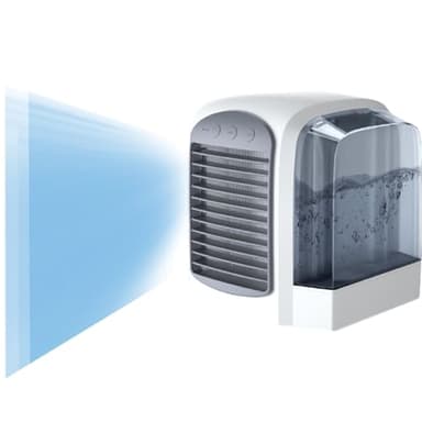 Climatiseur portable Frost Blast Pro, refroidisseur d'air portable Frost Blast Pro, ventilateur de climatiseur de bureau délicat et compact for chambre à coucher(Gray)