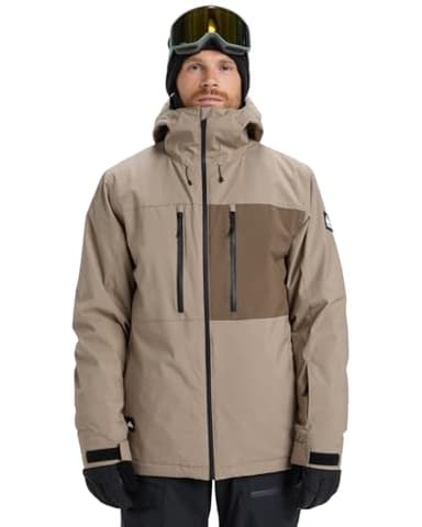 Quiksilver Veste de Snow Sycamore Solid 20K Jacket Homme Beige XXL