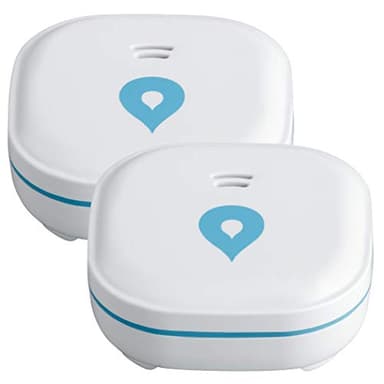 SEBSON 2X Détecteur de Fuite d'eau Mini GS153, Batterie Longue durée de 10 Ans, sans Fil, Alarme Eau, Détecteur d' inondation, 60x60x24,2mm