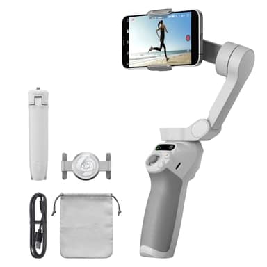 DJI Nacelle intelligente Osmo Mobile SE pour téléphone à 3 axes, portable et pliable, Android et iPhone avec ShotGuides, nacelle pour smartphone avec ActiveTrack 6.0, vidéos YouTube
