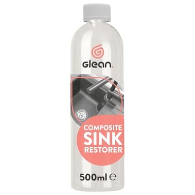 GLEAN Rénovateur de lavabo composé | 500 ml | Restaure les lavabos composés en granit et quartz décolorés et tachés | Convient à toutes les surfaces | Formule non toxique adaptée à