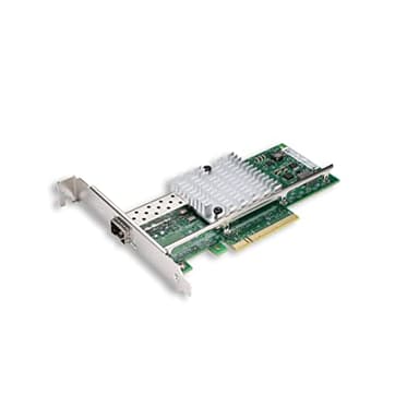 Carte Réseau 10GbE Ethernet PCIE pour Intel X520-DA1-82599EN Chip, Single SFP+ Port NIC Card, 10Gbit PCI Express x8 LAN Adapter, 10Gb NIC pour Windows Server, Win7/8/10, Linux