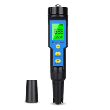 Homcoice PH Mètre 4 en 1 avec TDS EC Température phmetre électronique IP67 étanche Testeur pH Piscine Spa Testeur Eau Numérique de 0.01 haute précision avec fonction ATC
