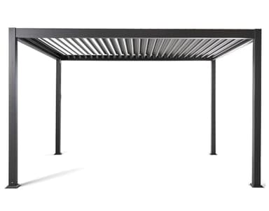 Bestmobilier - Cherry - pergola bioclimatique - Aluminium - 3x3m - Gris Anthracite, Gris Anthracite