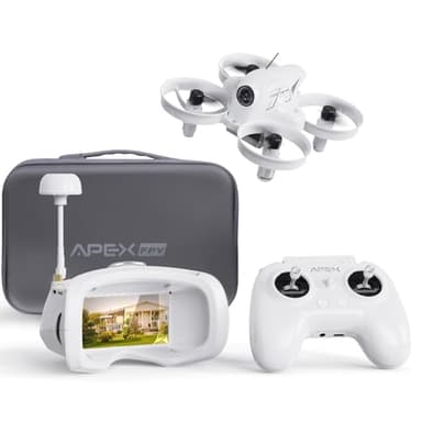 APEX VR70 Pro Drone FPV Kit Complet,Drone à vue Subjective avec Caméra,Quadcoptère RC Volant avec Lunettes FPV,Commande de Tête Améliorée,Fonction Tortue,Simulateur Supporté