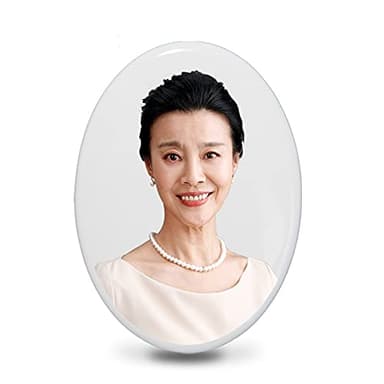 IBLUELOVER Plaque Funéraire Personnalisée en Porcelaine Cadre Photo Personnalisé en Céramique Portrait Commémoratif Personnalisé Cadeau de Mère Père Animal DIY Cadre Photo Pierre Tombale Cimetière