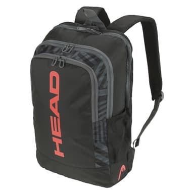 HEAD Base Backpack Sac à Dos Tennis, Noir/Orange, 17 L