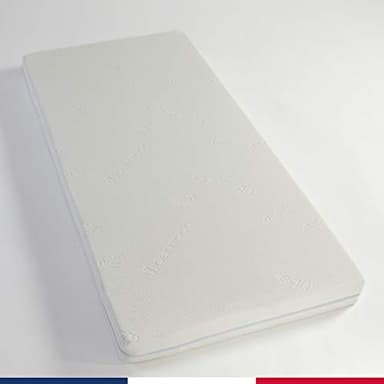 Matelas 70x160 déhoussable antibactérien 10cm made in France