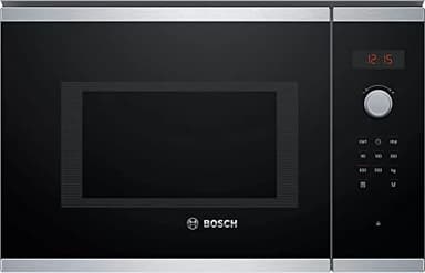 Bosch BFL553MS0 Série 4 - Micro-ondes intégrable, 59 x 38 cm, 25 litres, Inox