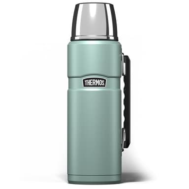 Bouteille Thermos en Acier Inoxydable, Bleu Canard, 1.2L