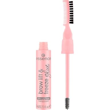 essence brow lift & freeze glue 01 Clear Control, gel sourcils transparent, tenue ultra-forte, fini naturel, applicateur 3-en-1, 7ml