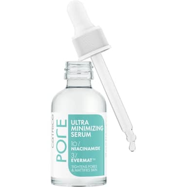 Catrice Cosmetics Pore Ultra Minimizing Serum, matifiant, protecteur, resserrement des pores, translucide, mat (30ml)