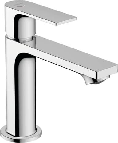 Hansgrohe Mitigeur de Lavabo Rebris E, Hauteur Sous Bec 110 mm, Économie D'Énergie (Coolstart), Robinet Lavabo sans Tirette Ni Vidage, Chromé, 72560000
