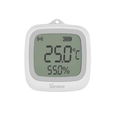 SONOFF SNZB-02WD IP65 Zigbee LCD Capteur Intelligent de Température et d'Humidité, étanche pour Serre/Salle de bain, Surveillance via APP avec Graphiques, Installation Flexible