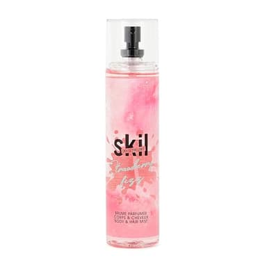 SKIL - Brume Parfumée Femme Strawberry fizz - Collection Milky Way - Parfum Fraise Vanille - Flacon Vaporisateur 250 ml - Fabriqué en France à Grasse