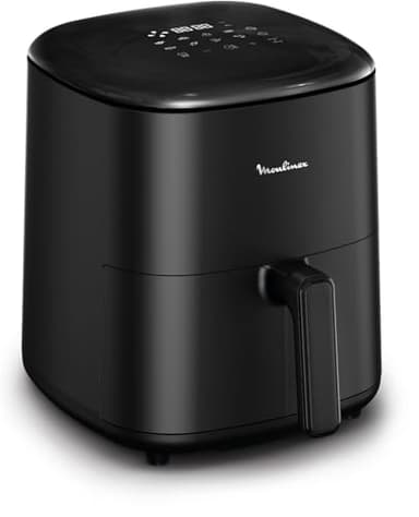 Moulinex Friteuse sans huile, Capacité XL 5L, Jusqu'à 6 personnes, 10 Programmes automatiques, Air Fryer, Ecran tactile digital, Gain de temps et d'énergie, Easy Fry Max, EZ245820