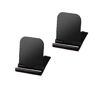 LMOGWL 2pcs Pliable téléphone Portable Stand, Multi - Angle réglable Portable Desktop téléphone Portable Stand, Compatible avec iphone/Samsung/Tous Les Smartphones 4-9,7 Pouces (2 Noir)