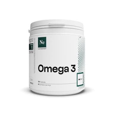 Nutrielement - Oméga 3 Epax® - 360 capsules - Equilibre EPA/DHA - Huile de Poisson Sauvage - Pêche durable - Indice d'oxydation ultra faible | By Nutrimuscle