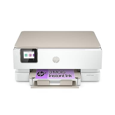 HP Envy Inspire 7220e Imprimante Tout en Un - Jet d'encre Couleur – 3 Mois d'Instant Ink Inclus (Photocopie, Scan, Impression, Photo, A4, Recto/Verso, WiFi)