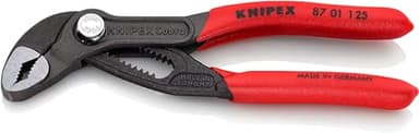 KNIPEX Cobra Pince multiprise de pointe sur carte LS gaines PVC anti-dérapantes 125 mm, 87 01 125 SB