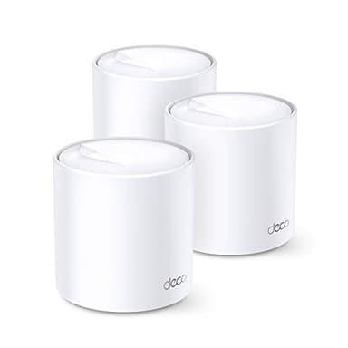 TP-Link Deco WiFi 6 Mesh AX1800Mbps Deco X20(3-Pack), Système WiFi 6 pour Toute la Maison, Couverture de 500㎡, Installation Facile, Contrôle Parental, Compatible avec toutes les Box Fibre