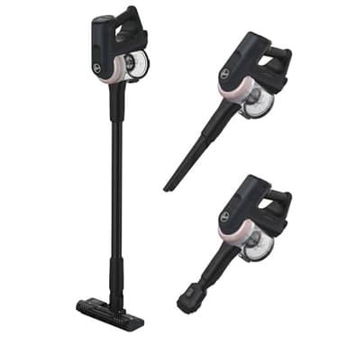 Hoover HF401H Aspirateur Balai sans Fil, Puissant 42AW, Léger, Ultra-Maniable à 360°, Premium Sols durs & Parquet, Brosse Anti-Twist avec éclairage LED, Gris Argent Sidéral Rose Quartz