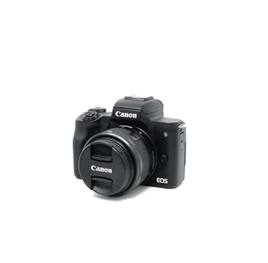 Canon EOS M50 Mark II + EF-M 15-45mm f/3.5-6.3 is STM (Noir) Appareil Photo sans Miroir conçu pour Les créateurs de Contenu et Les Streamers (4K, écran orientable, Sortie HDMI, Connexion Micro, diffu