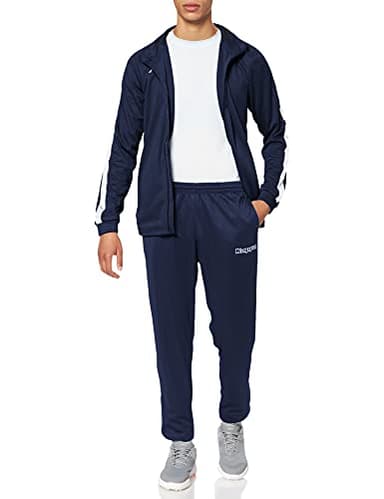 Kappa Homme Saucière Tks Survêtement, Bleu Marine/blanc, XL EU
