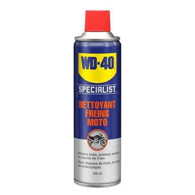 WD-40 SPECIALIST • Nettoyant Freins Moto • Aérosol de 500 ml