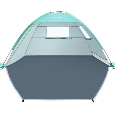 Glymnis Tente de Plage, Tente Anti-UV, Protection UPF 50+, Abri de Plage Facile à Installer et à Transporter pour Plage, Parc, Camping et pêche