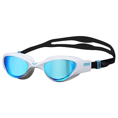 ARENA The One Mirror Lunettes de Natation Unisexe Adulte, Grandes Lentilles Miroitées avec Protection UV et Anti-Buée, Pont Nasal Auto-Régulant et Jointure avec Technologie Orbit-Proof