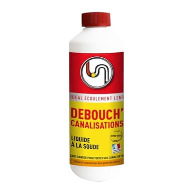 PROVEN ORAPI Débouch'Canalisation - Liquide à la soude - Ecoulement lent - Dissout toutes matières organiques - Mono-dose - 500 ml - Fabrication française