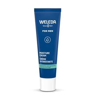 WELEDA - Crème Hydratante Homme - Huile De Jojoba & Extrait De Racine De Guimauve - Hydrate & Protège - Soin De Jour Ou De Nuit - Texture Légère - Tous Types De Peaux - Certifiée NATRUE* - Bio - 30 ml