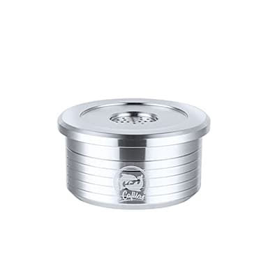 Irishom Capsules de café réutilisables en acier inoxydable Filtre de tasse de capsule de café réutilisable compatible avec Delta Q