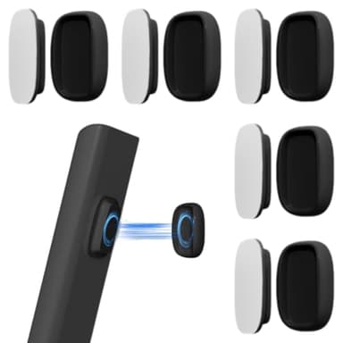 5 Pièces Support Telecommande Mural, Supports de Télécommande Magnétiques, Double Aimant Support Mural en Silicone pour Télécommande pour Télécommandes de Télévision, Climatiseur et Ventilateur (Noir)