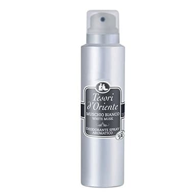 Tesori d'Oriente Lot de 3 déodorants en spray Parfum musc blanc 150 ml