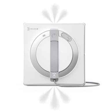ECOVACS WINBOT W2 Pro Robot Nettoyeur de Vitres, Buses à 3 Embouts, Système de Protection à 10 Niveaux, Planification de Chemin Win-Slam 4.0, Système d'escalade Stable, Détection des Bords