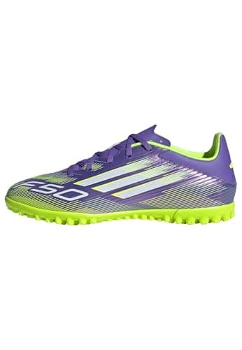 Adidas Mixte F50 Club Turf Football Boots, Purple Rush/Cloud White/Lucid Lemon, 43 1/3 EU