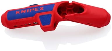 Knipex ErgoStrip Outil universel à dégainer pour droitiers, 135 mm, câbles 3G1,5 > 5G2,5, câbles coaxiaux, de données, pince à dénuder, 16 95 01 SB