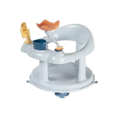 Bebeconfort Siege de Bain pour Bebe Pivotant Ludique, 6-12 Mois, 10 kg Max., Anneau de Bain Bebe, Pivotant à 360°, Jeux, Antidérapant, Ergonomique, Ventouses, Bleu