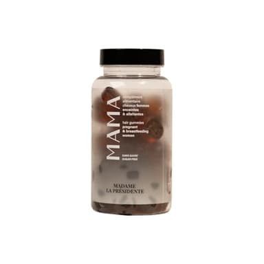 Mama - Complément Alimentaire Cheveux pour Femmes Enceintes et Allaitantes - Accélère la Pousse des Cheveux - Gummies Vegan - Avec Vitamine B8, Vitamine C et Vitamine D - 60 Gummies